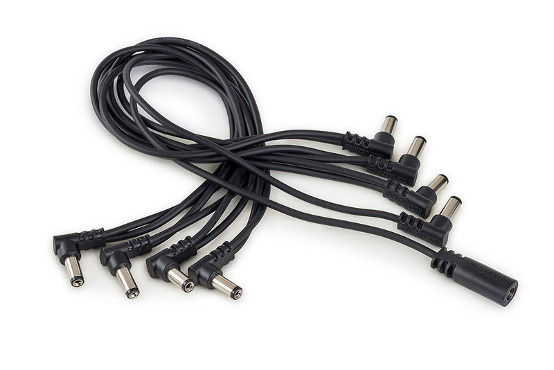 RockBoard RBO CAB POWER DC8 A Flat Daisy Chain Cable, Angled - 8 Outputs