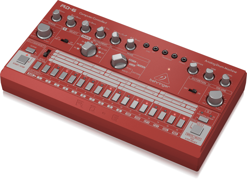 Behringer RD-6-RD  Analog Drum Machine - Red (DEMO)