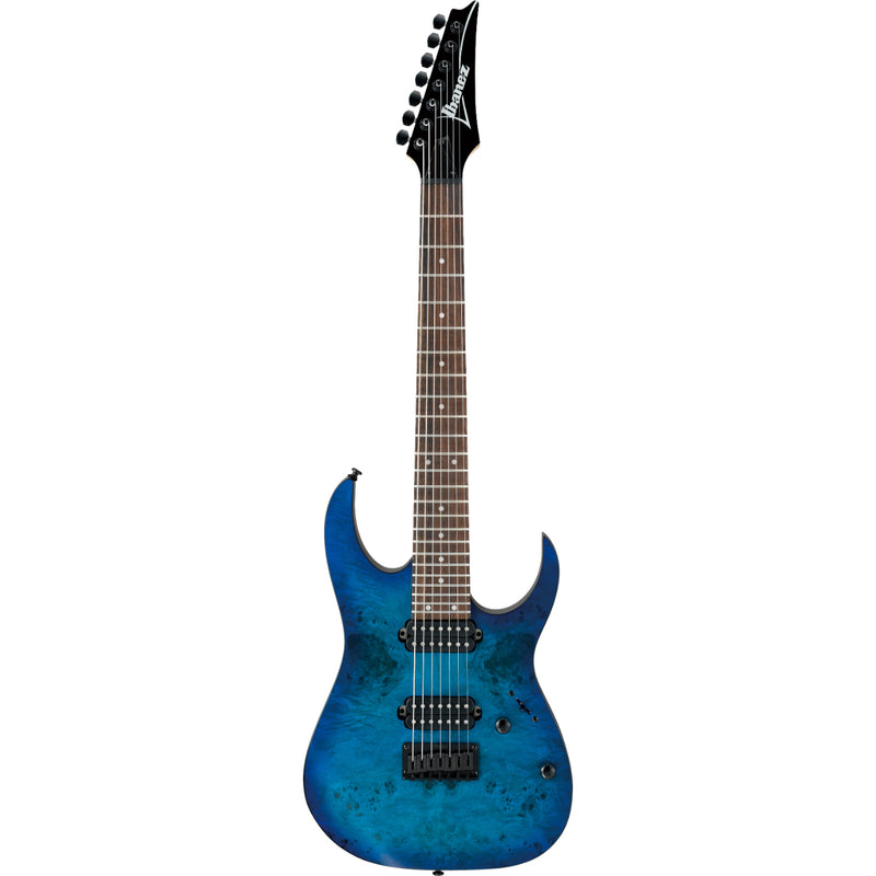 Ibanez RG7421PBSBF RG Series - Guitare électrique 7 cordes avec micros Quantum - Bleu saphir plat