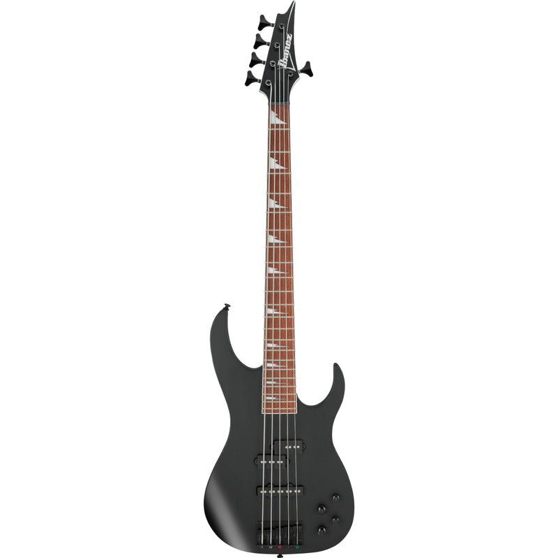 Ibanez RGB305BKF RGB Series 5 String - Guitare basse électrique avec micros PJ - Noir plat