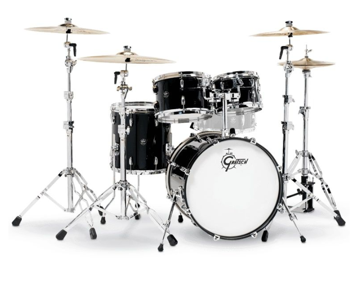 Gretsch Drums RN2-E604-PB Renown 4-Piece Shell Pack (Piano Black)