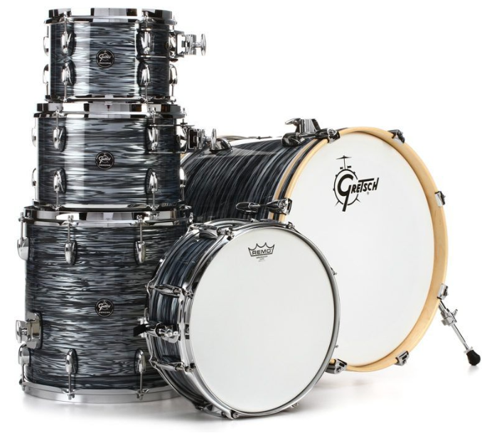 Gretsch Drums RN2-E605-SOP Renown 5-Piece Drum Kit (Silver Oyster Pearl)