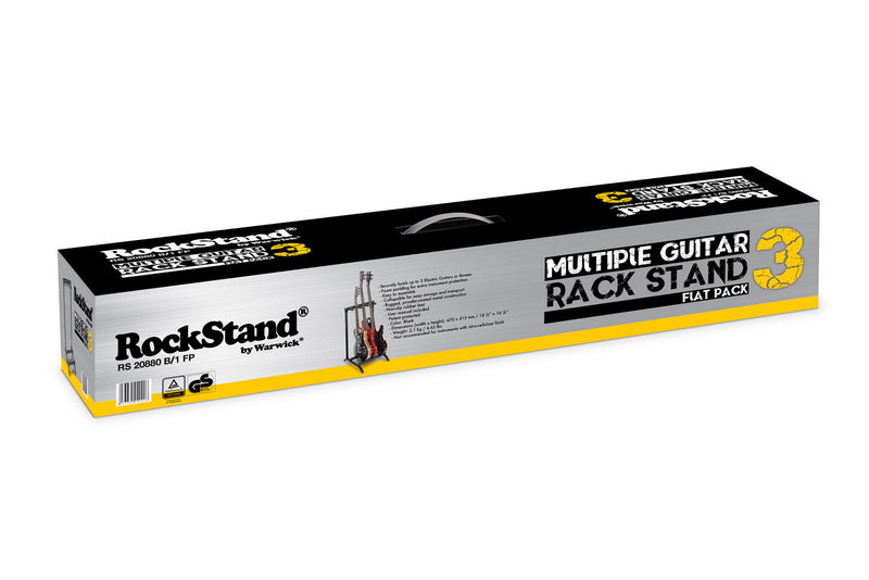 RockStand Multiple Guitar Rack Stand for 3 Electric Guitars/Basses - Flat-Pack