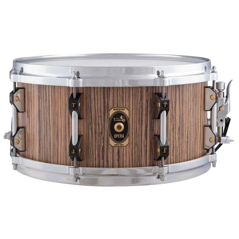Tamburo TB OPSD1465ZS OPERA Series Stave-Wood Snare Drum (Zebrano) - 14" x 6.5"