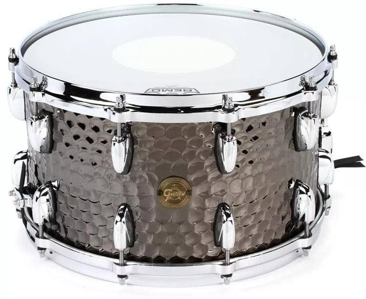 Gretsch Drums Caisse claire gamme complète 8" X 14", acier noir martelé