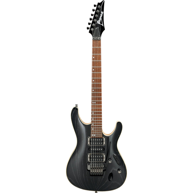 Ibanez S570AHSWK S Standard Electric Guitar (Silver Wave Black)