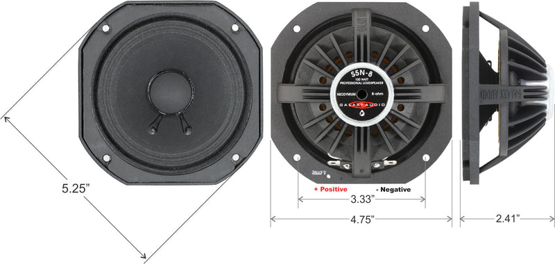 Galaxy Audio S5N-8 Replacement Speaker for Legacy Hotspots