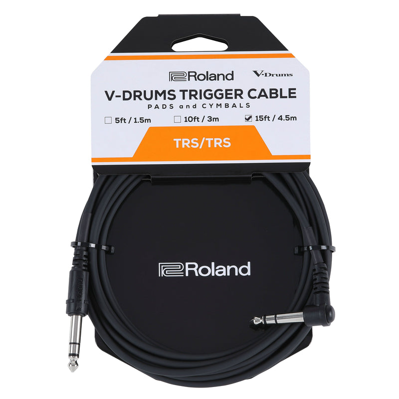 Roland PCS-15-TRA Electronic Percussion Trigger Cable 1/4 Inch TRS 15ft.