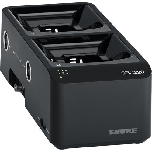 Shure SBC220US Networked 2-Bay Battery Charger with Power Supply