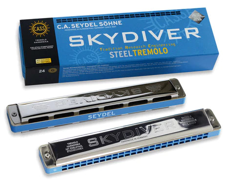 Seydel SH25480/C Skydiver Steel Tremolo Harmonica C Key