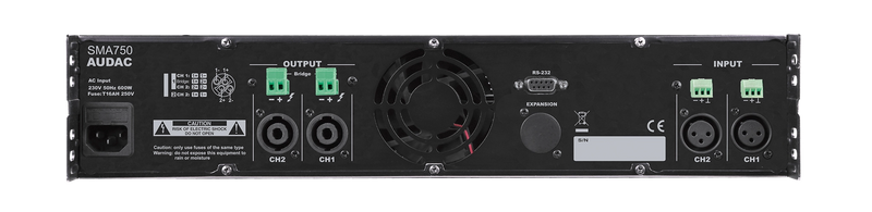 Audac SMA750 WaveDyanmics Dual-Channel Power Amplifier