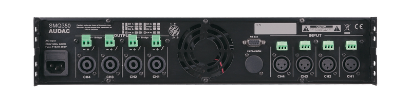 Audac SMQ350 WaveDynamics Amplificateur de puissance à quatre canaux
