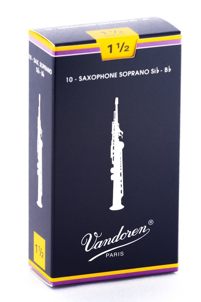 Vandoren SR2015 Soprano Sax Traditional Reeds Strength 1.5 (Box of 10)