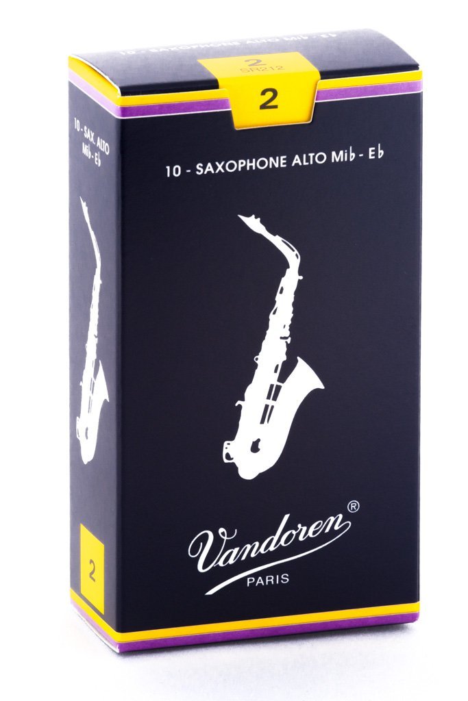 Vandoren SR212 Alto Sax Traditional Reeds Strength 2 (Box of 10)