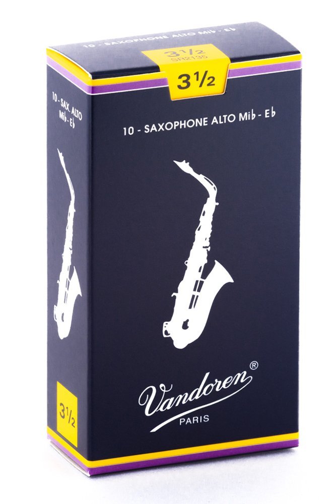 Vandoren SR2135 Alto Sax Traditional Reeds Strength 3.5 (Box of 10)