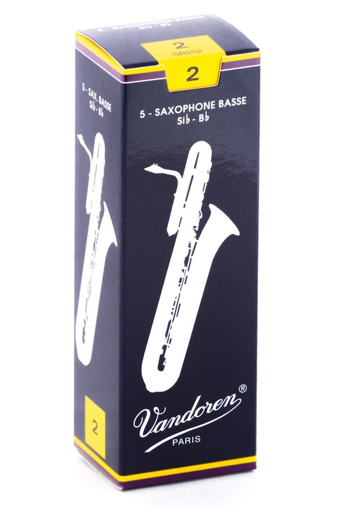 Vandoren SR252 Bass Sax Traditional Reeds Strength 2 (Box of 5)