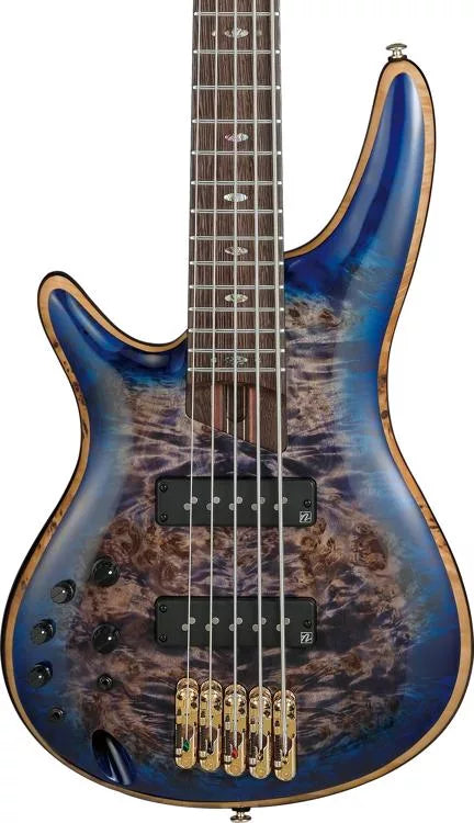 Ibanez Premium SR2605L Guitare basse pour gaucher (Cerulean Blue Burst)