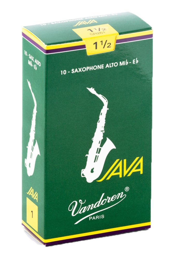 Vandoren SR2615 Alto Sax JAVA Reeds Strength 1.5 (Box of 10)