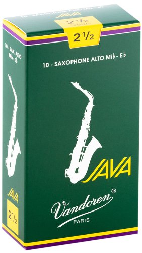 Vandoren SR2625 Alto Sax JAVA Reeds Strength 2.5 (Box of 10)