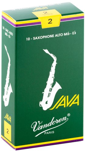 Vandoren SR262 Alto Sax JAVA Reeds Strength 2 (Box of 10)