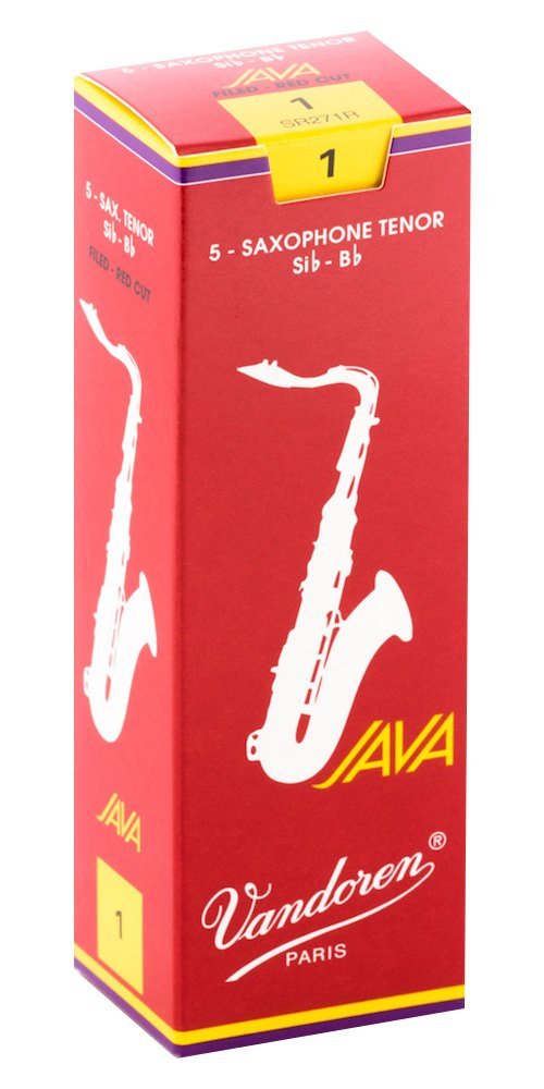 Vandoren SR271R Tenor Sax JAVA Red Reeds Strength 1 (Box of 5)