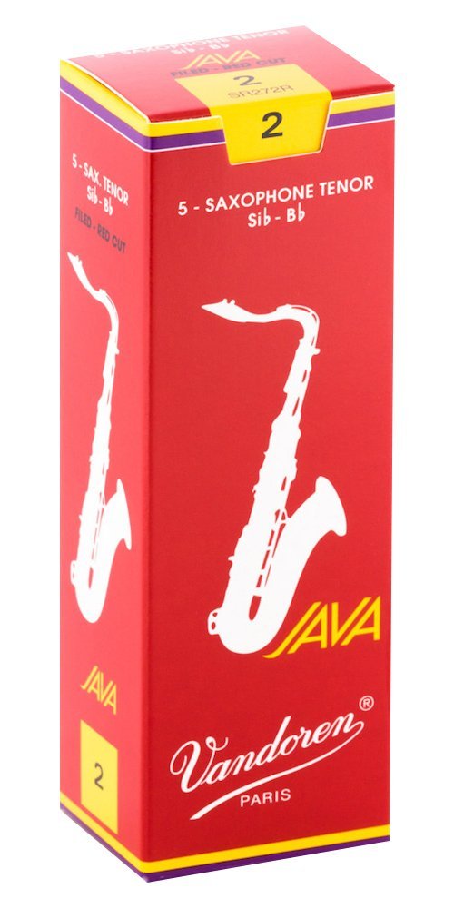 Vandoren SR272R Tenor Sax JAVA Red Reeds Strength 2 (Box of 5)