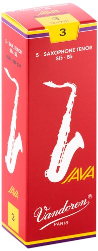 Vandoren SR273R Anches pour saxophone ténor JAVA Rouge Force 3 (Boîte de 5)