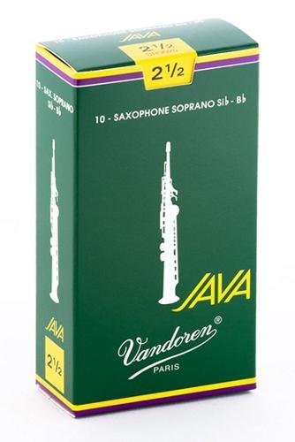 Vandoren SR3025 Soprano Sax JAVA Reeds Strength 2.5 (Box of 10)