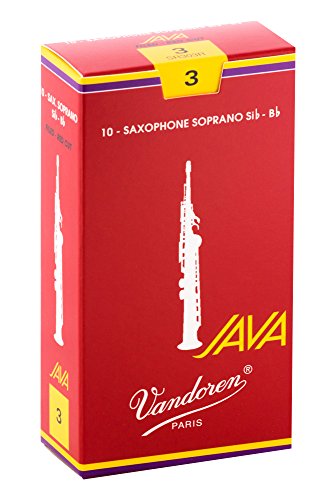 Vandoren SR303R Soprano Sax JAVA Red Reeds Strength 3 (Box of 10)