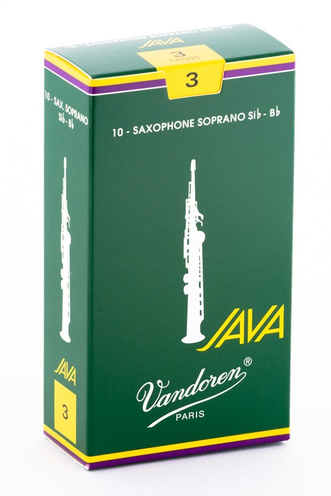 Vandoren SR303 Soprano Sax JAVA Reeds Strength 3 (Box of 10)