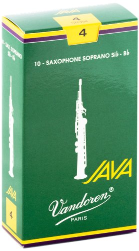 Vandoren SR304 Soprano Sax JAVA Reeds Strength 4 (Box of 10)