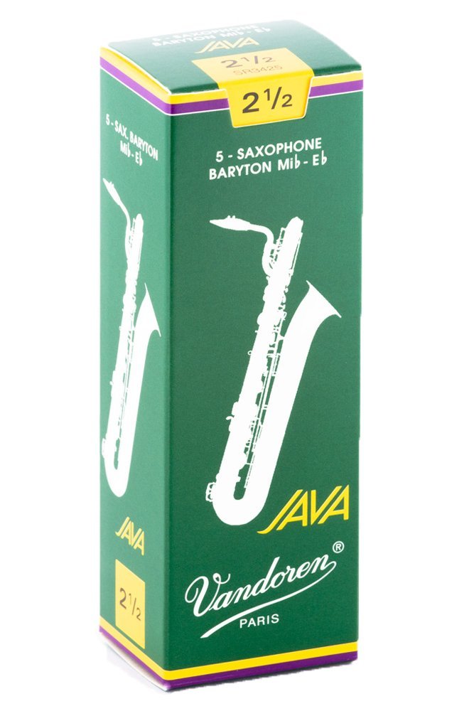 Vandoren SR3425 Bari Sax JAVA Reeds Strength 2.5 (Box of 5)