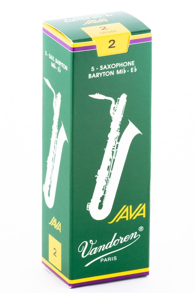 Vandoren SR342 Bari Sax JAVA Reeds Strength 2 (Box of 5)