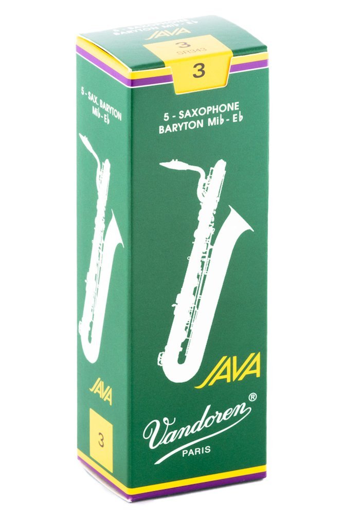 Vandoren SR343 Bari Sax JAVA Reeds Strength 3 (Box of 5)