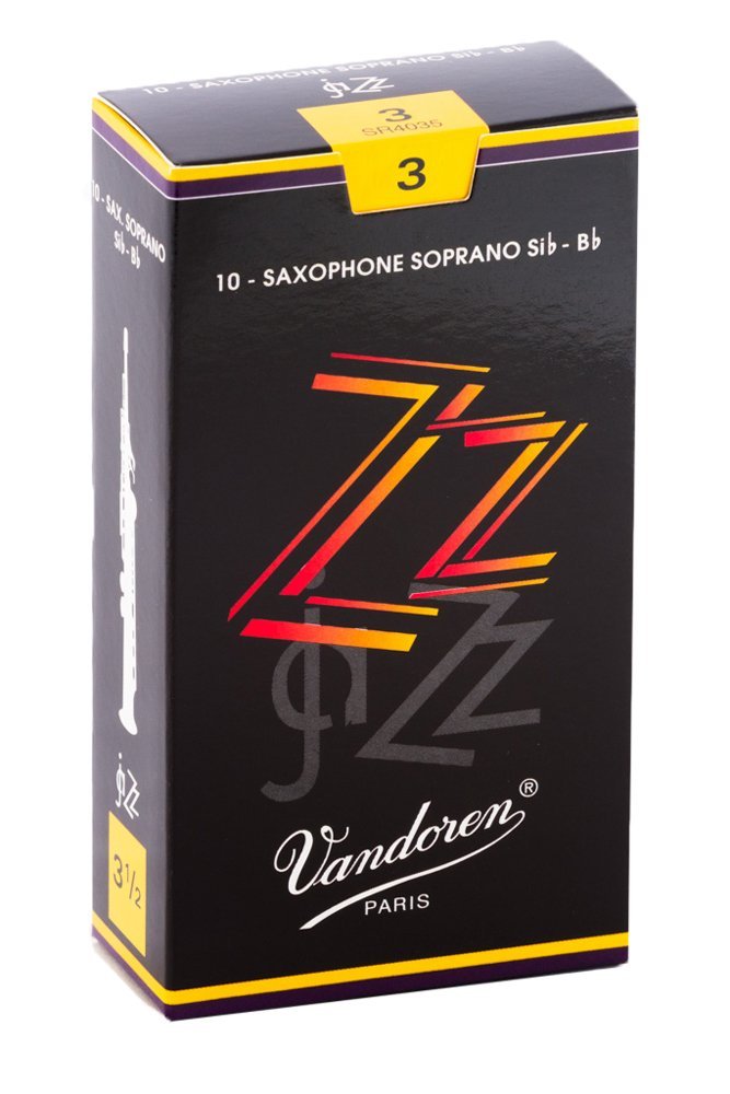 Vandoren SR403 Soprano Sax ZZ Reeds Strength 3 (Box of 10)