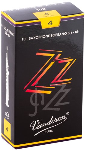 Vandoren SR404 Soprano Sax ZZ Reeds Strength 4 (Box of 10)