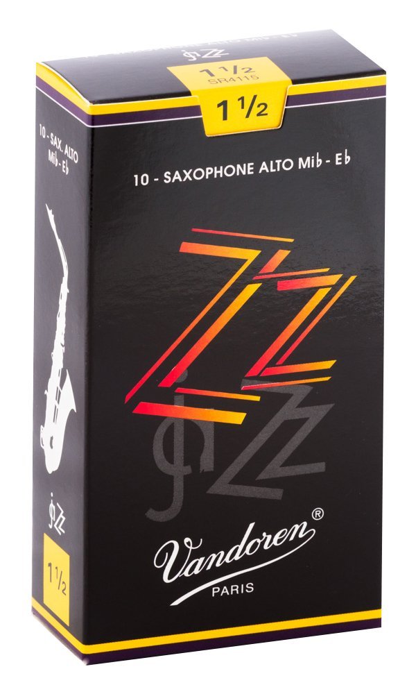 Vandoren SR4115 Alto Sax ZZ Reeds Strength 1.5 (Box of 10)