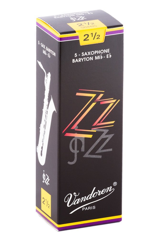 Vandoren SR4425 Bari Sax ZZ Reeds Strength 2.5 (Box of 5)