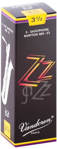 Vandoren SR4435 Bari Sax ZZ Reeds Strength 3.5 (Box of 5)