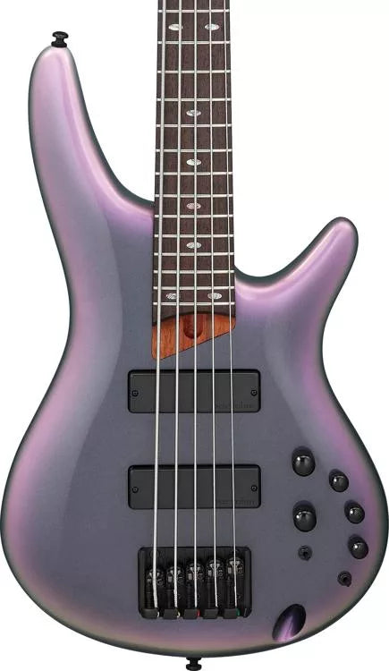 Ibanez SR505E Bass Guitar (Black Aurora Bu)