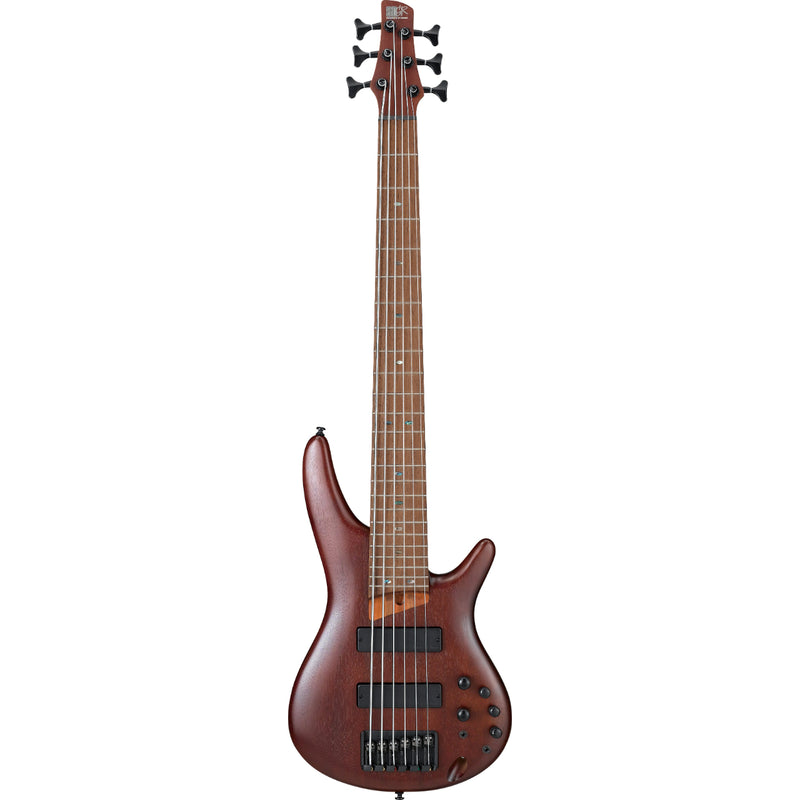 Ibanez SR506EBM SR 6 String - Electric Bass with Bartolini Pickups - Brown Mahogany