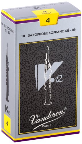 Vandoren SR604 Soprano Sax V.12 Reeds Strength 4 (Box of 10)