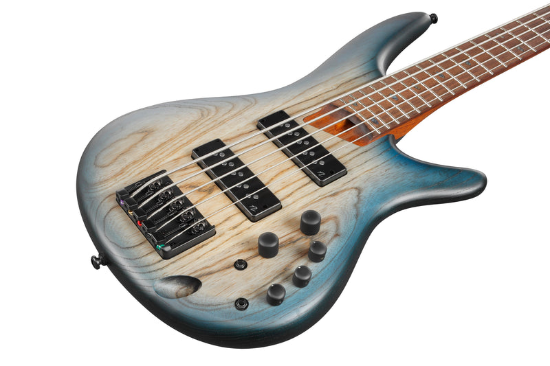 Ibanez SR605ECTF SR Series 5 String - Electric Bass with Nordstrand Pickups - Cosmic Blue Starburst Flat