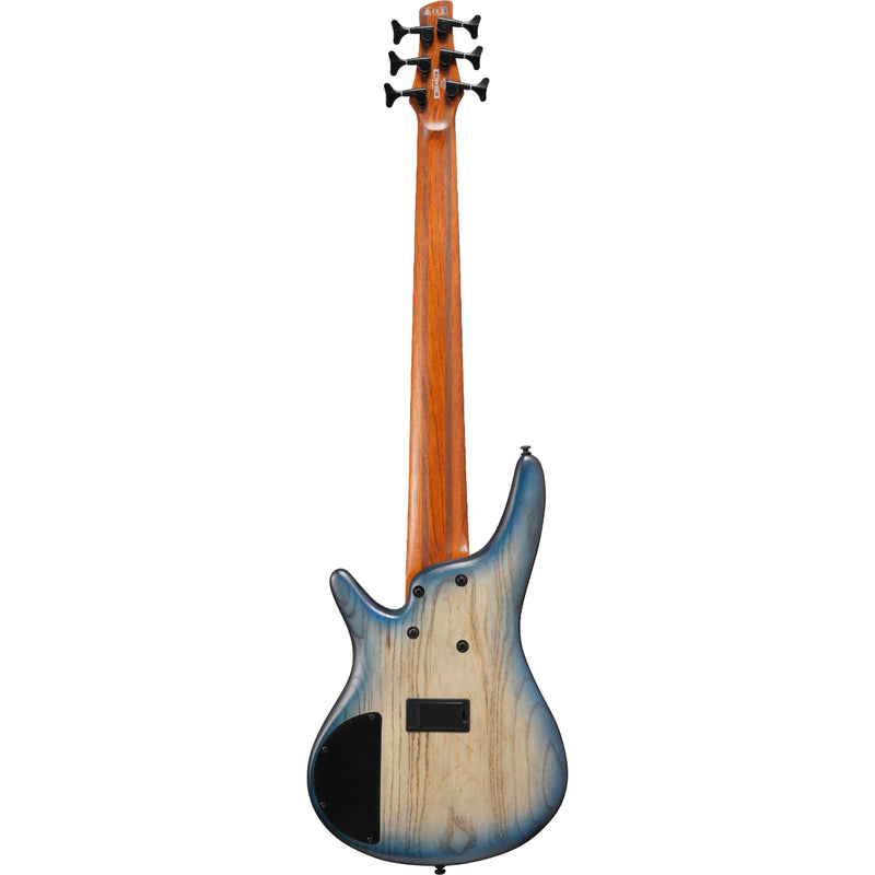 Ibanez SR606ECTF SR Series 6 String - Electric Bass with Nordstrand Pickups - Cosmic Blue Starburst Flat