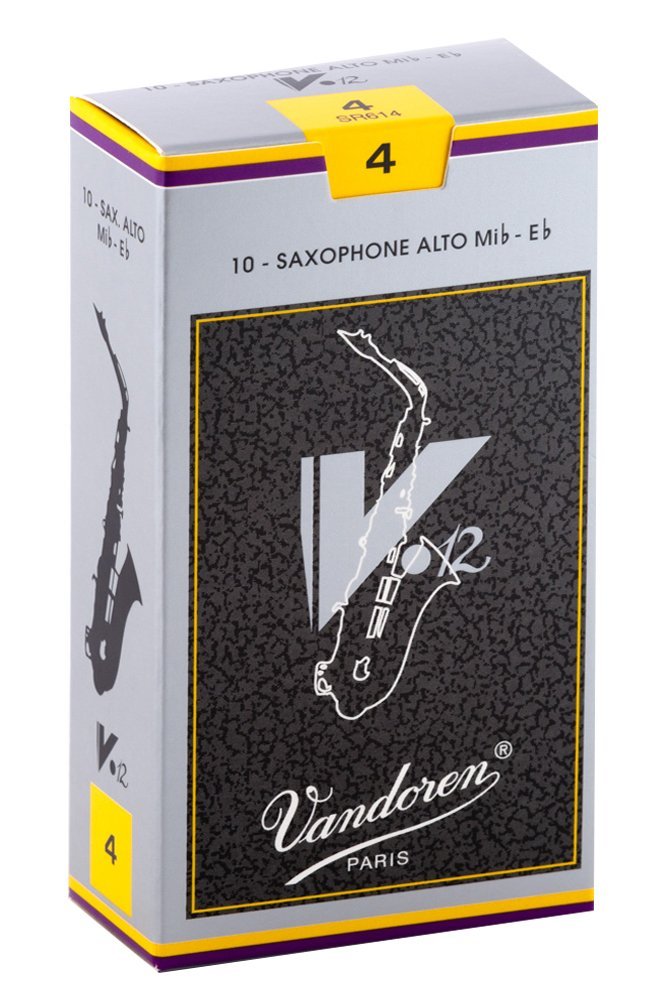 Vandoren SR614 Alto Sax V.12 Reeds Strength 4 (Box of 10)