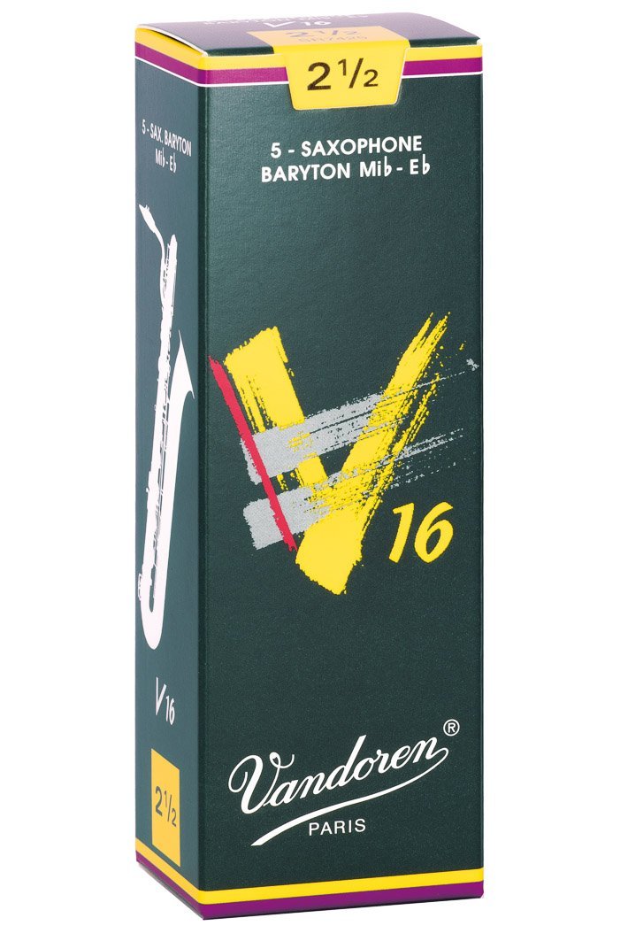 Vandoren SR7425 Baritone Sax Reeds V16 Strength 2.5 (Box of 5)