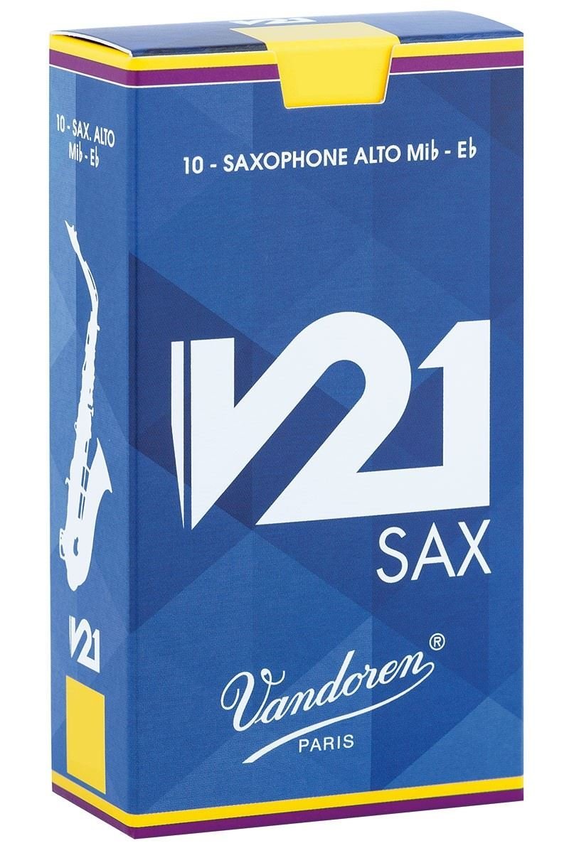 Anches pour saxophone alto Vandoren SR8125-50 Strength 2.5 V21 (lot de 50)