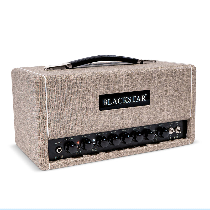 Blackstar St. James STJ50EL34H Tête d'ampli 50 watts avec lampes EL34