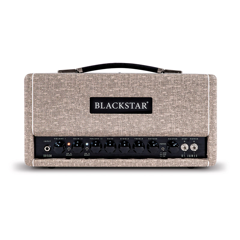 Blackstar St. James STJ50EL34H Tête d'ampli 50 watts avec lampes EL34