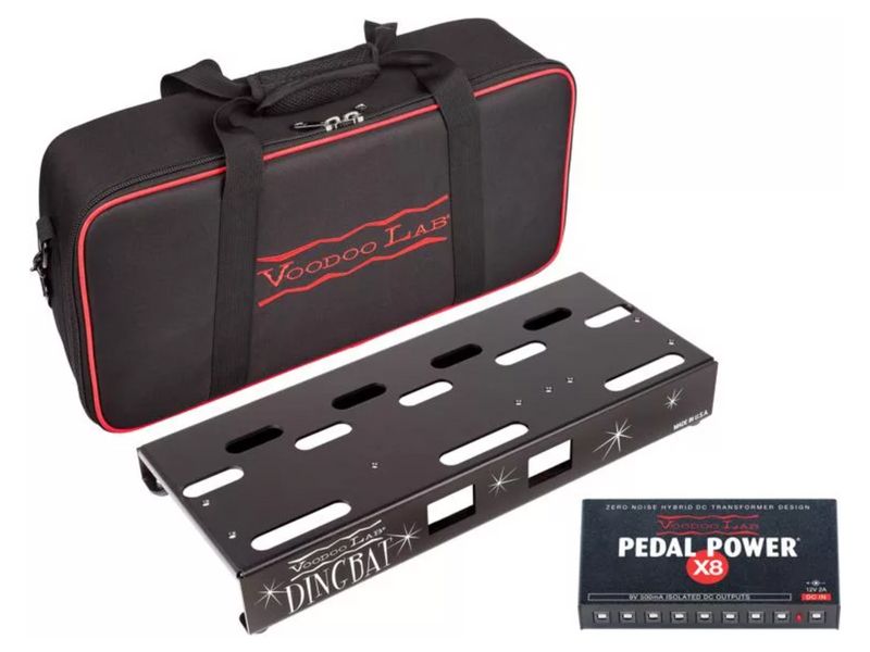 Voodoo Lab DBSX8 Dingbat Pedalboard Power Package - Petit avec Pedal Power X8